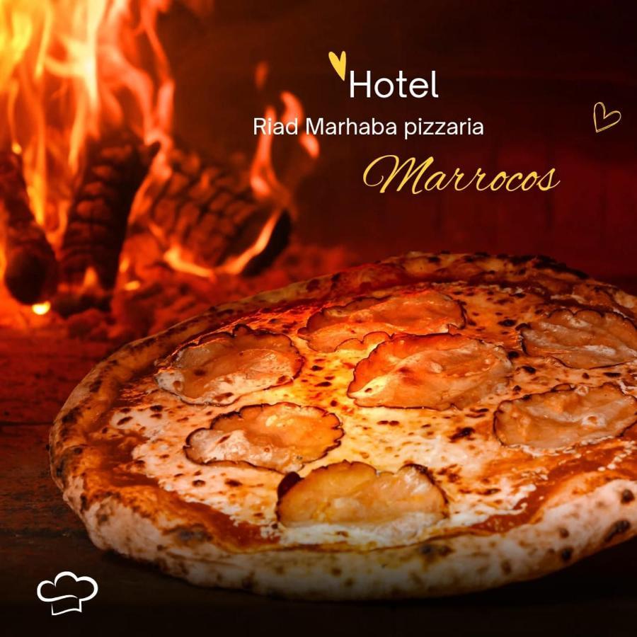 Riad Pizzeria Marhaba Hotel Akhendachou n'Ait Ouffi ภายนอก รูปภาพ